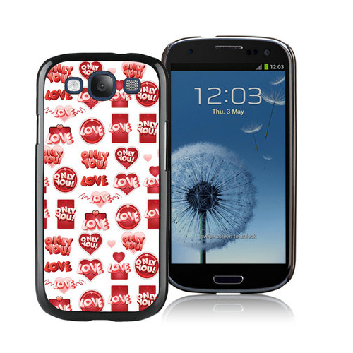 Valentine Just Love Samsung Galaxy S3 9300 Cases CWA | Women - Click Image to Close